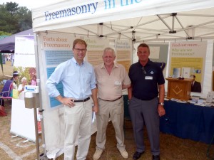 Bournemouth MP Tobias Elwood at the Freemasonry in the Community stand